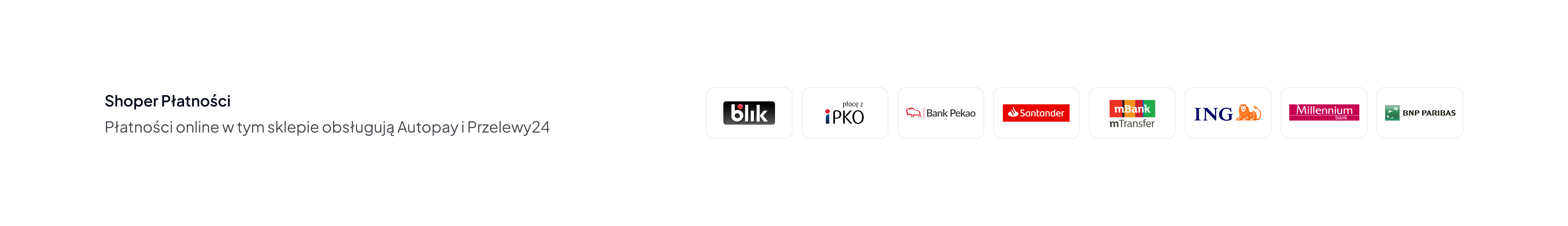 Metody płatności w sklepie – otwiera się w nowej karcie